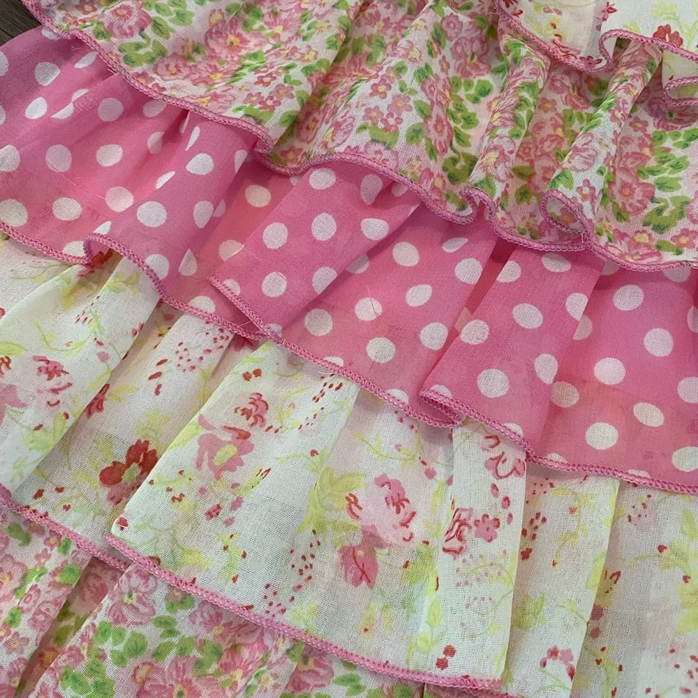 JUSTICE Girls 10 PINK Flapper TIERED DRESS